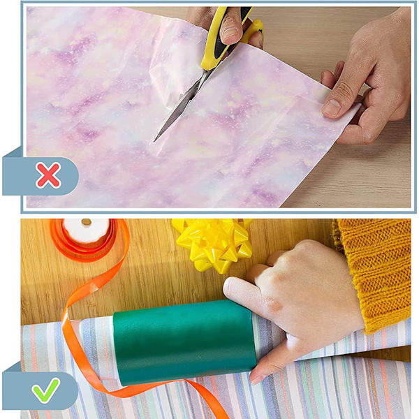 3 rullar presentpappersklippare mini cirkulära skärverktyg