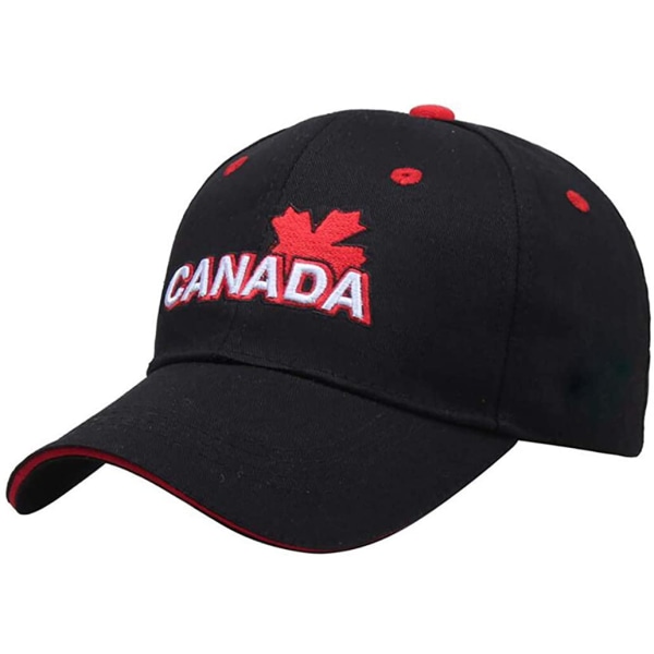 Cap Kanada flagga Hatt Justerbar Maple Leaf broderad