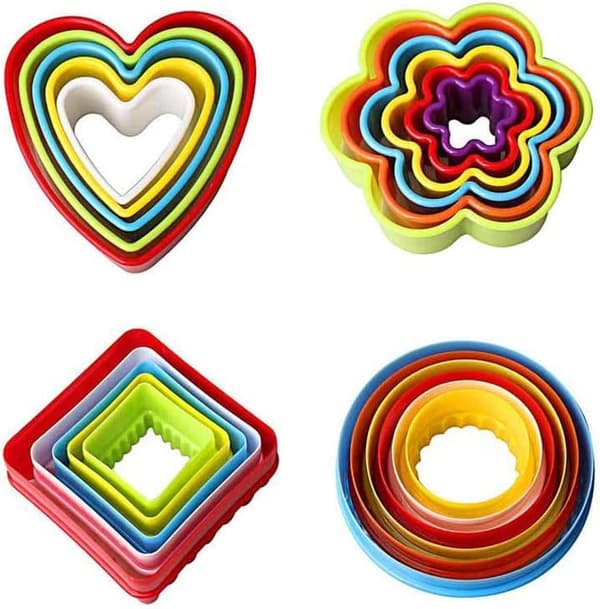 21 stk Plastkakeutstyr, Kakeformer for Kaker,