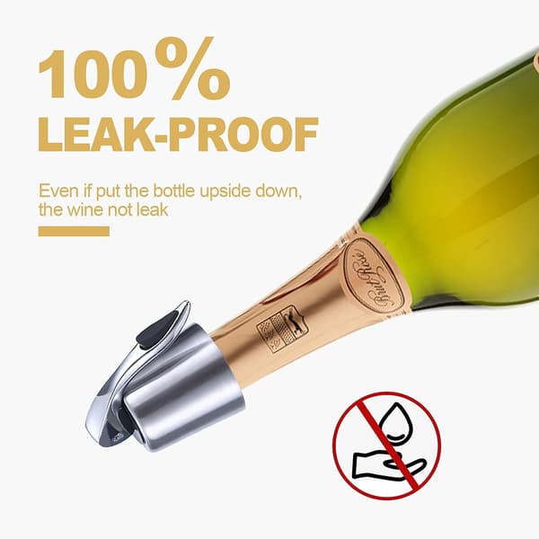Champagne-pullojen korkit Bubble Guard, 2 kpl, universaali