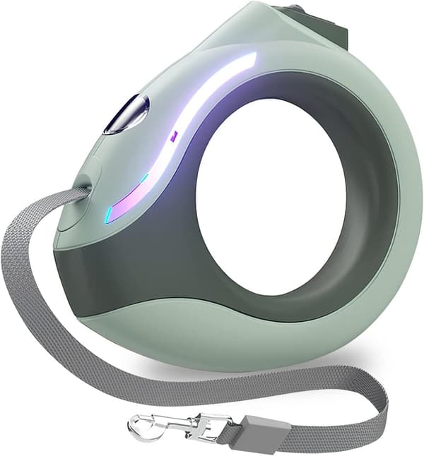 Koiran rullahihnalla, 3m rullahihnalla LED-taskulampulla,