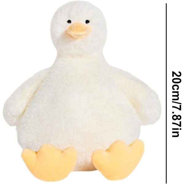 Plushdjur Anka, Gosig Plyschleksak, Mjuk Sovkamrat, Leksaksanka, Söt Kudde för Soffa, Säng