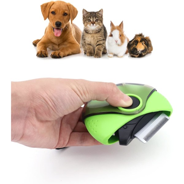 1 piece green - bristle brush for cat and dog