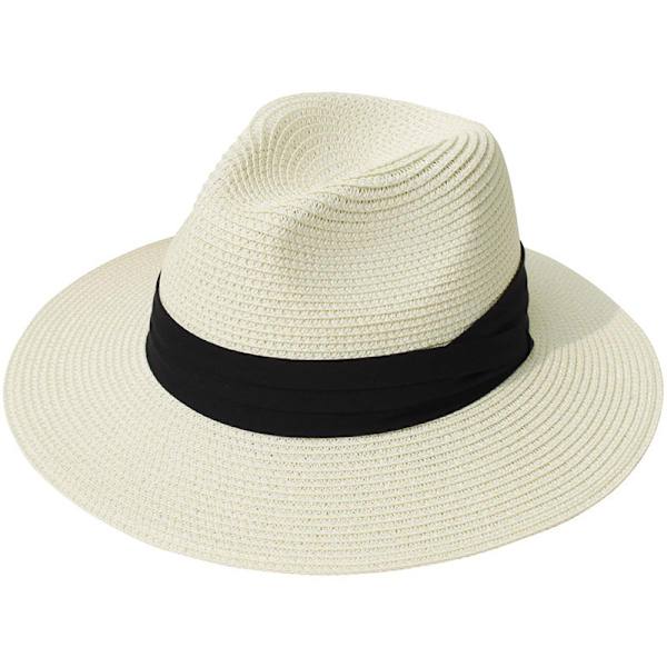 1 stk Raffia Halmhat Mænds Storbremmet Hat Sommer Solhat