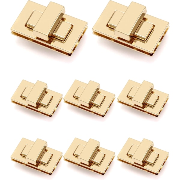 8 stk Gold Bag Spenne, Dame Bag Rotary Switch Hardware Lock