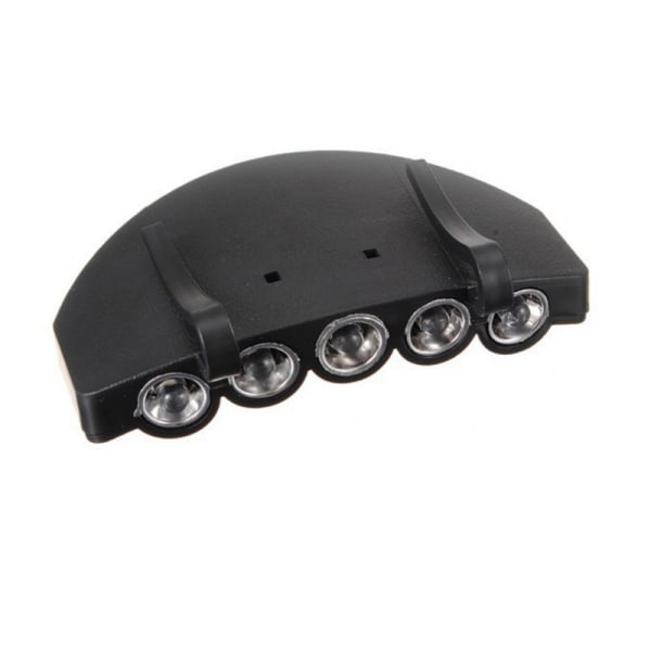 1 st 5LED clip-on hatt ljus brätte ljus hatt ljus fiske