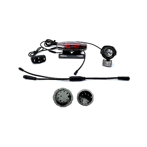 Ebike Elektrisk Cykel Lampor Set Universal 24v 36v 48v 60v För K