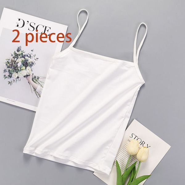 Camisole Tanktopper for Kvinner - Ensfarget Yttertøy til Løping