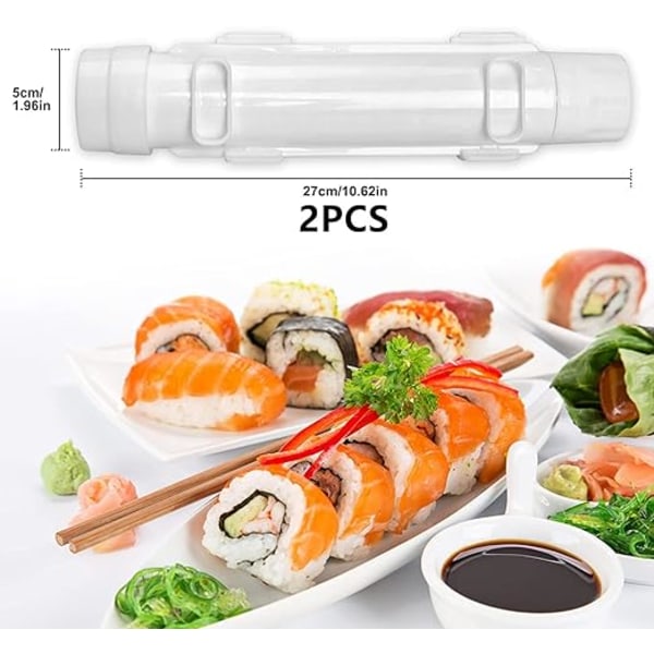 2 st Sushi bazooka, -DIY Sushitillverkning, Sushi maker sushi kit