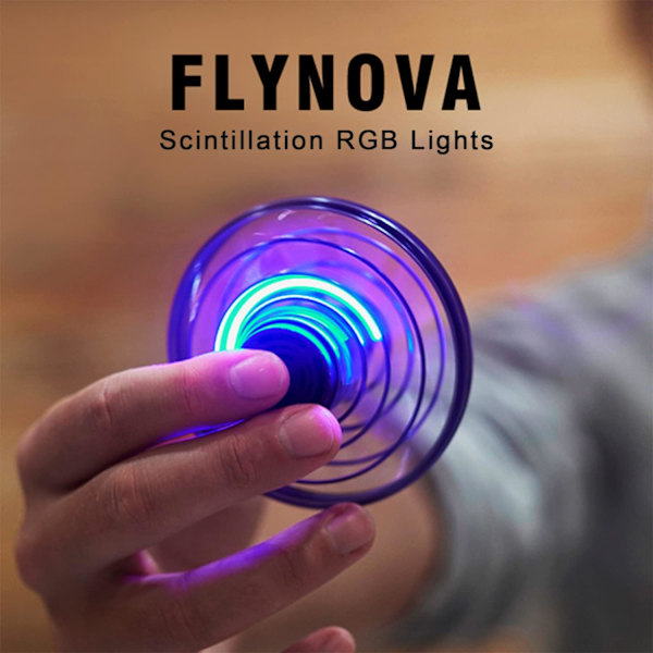 Håndbetjente Mini-droner, 2024 UFO Magic Flying Orb Legetøj med Lys, Hover Boomerang Fidget Spinner, Julegave