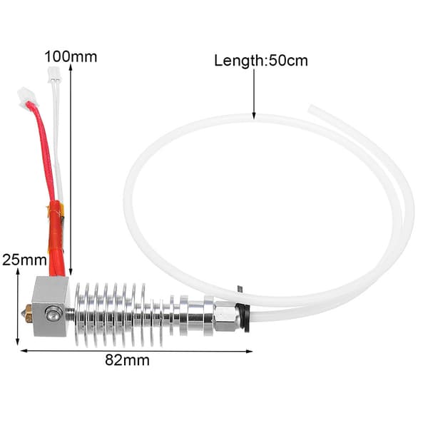 Unitak3d Aluminium V5 12V 40W Printhodeutskifting for I3 Mega
