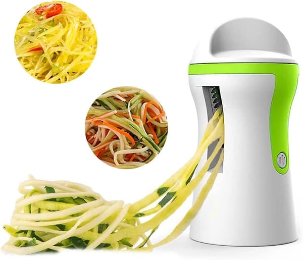 Grønnsaksspiralizer i rustfritt stål, potetskreller