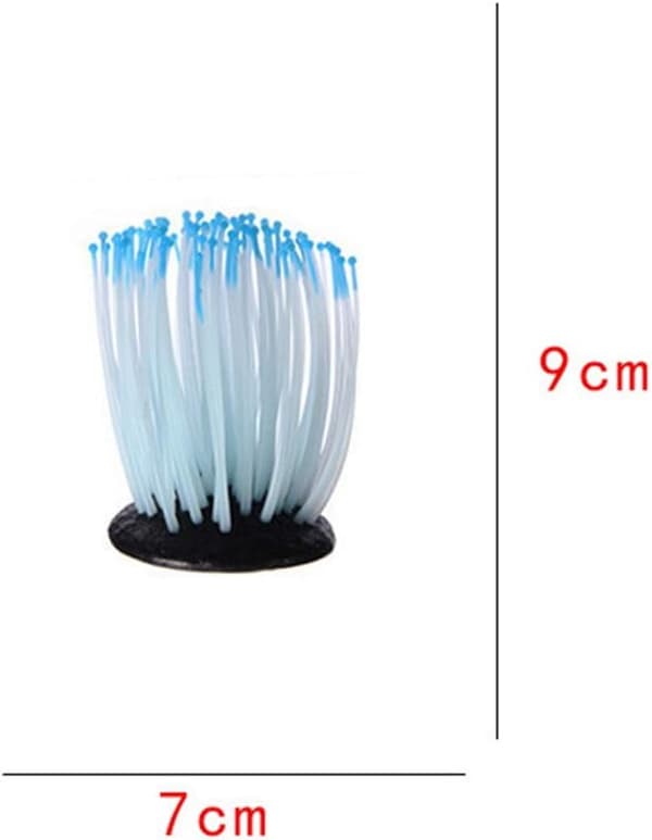 Akvatiske planter Akvarium Kunstig Anemone Silikon Akvarium