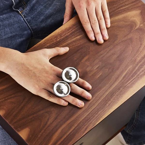 Fingercymbaler för slagverk, tamburin, fingercymbaler