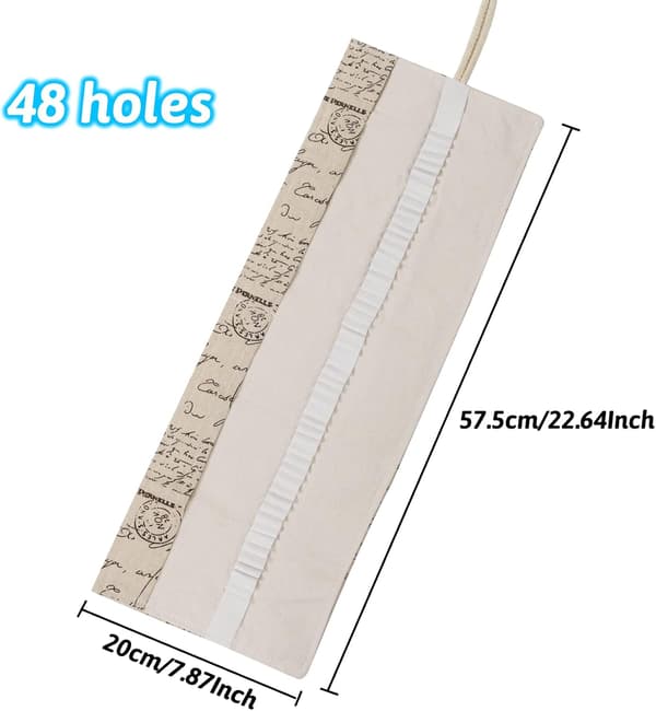 Canvas Blyantspose, 48 Huller Blyantpose, Farveblyant Etui