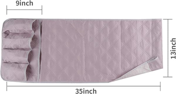 Sofa Armlæn Organizer (Grå), 5 Lommer, Skridsikker, Velegnet til