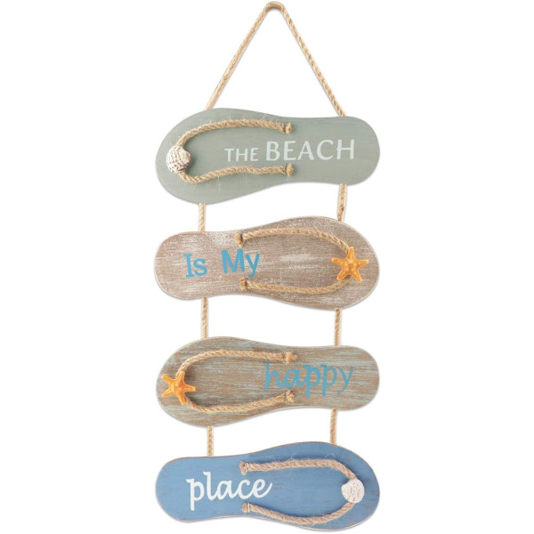 1 stk Nautisk Strand Havaianas Dekoration Trævæg Ornament