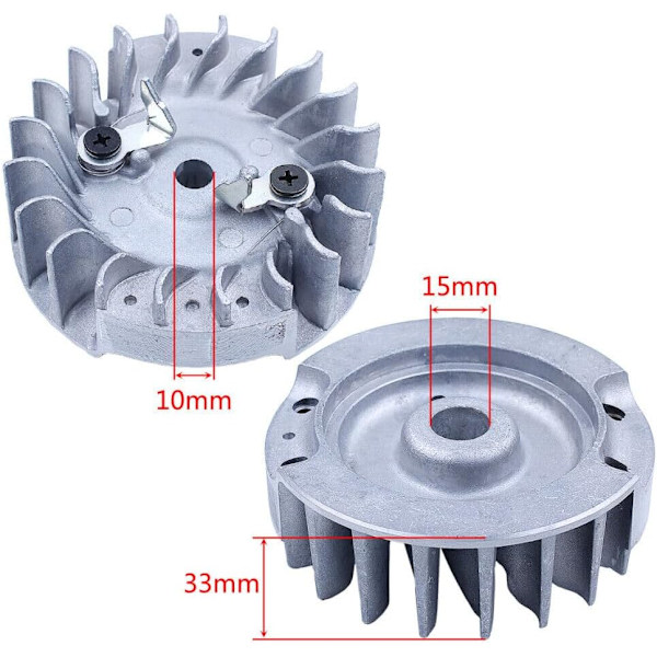 Reservedel for verktøy til maskiner for Jonsered CS2245 CS2250 & for Husquarna 445 450 motorsag, svinghjul montering