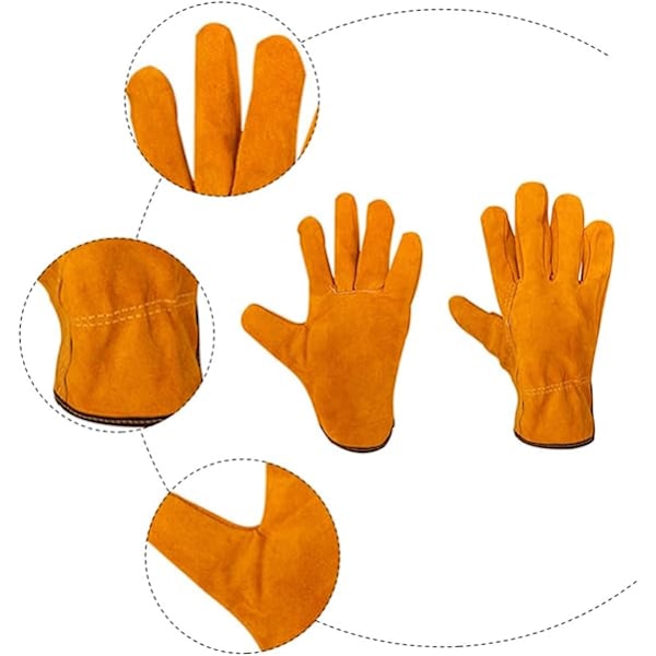 Isoleringshandskar Handvärmare Uppvärmda Brännare Svetsarhandskar Tillbehör Resistent Orange, 1 Par
