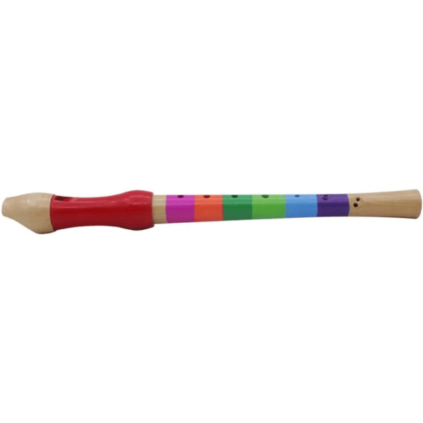 1 stycke flöjt, trä lätt pedagogisk trä flöjt leksak för