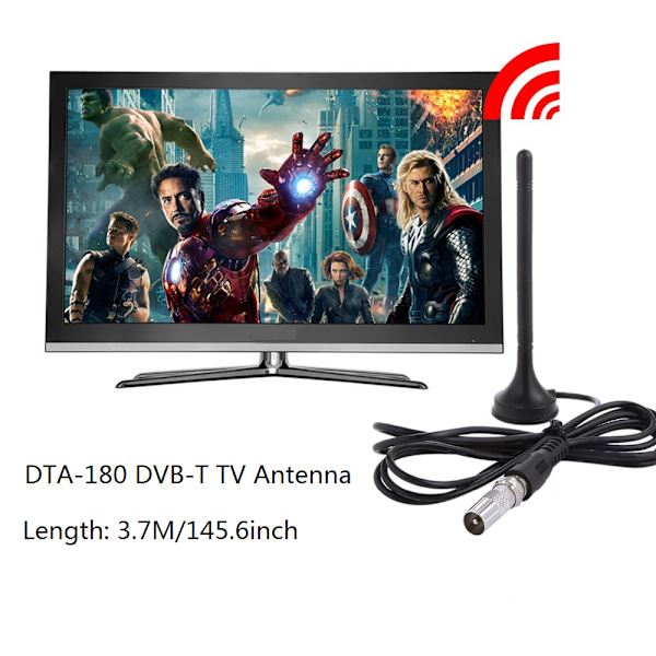 TV Han/MCX Han/F Han 5DB Forstærkning TV Antenne HDTV Digital Antenne 1080p Til Indendørs, 3M
