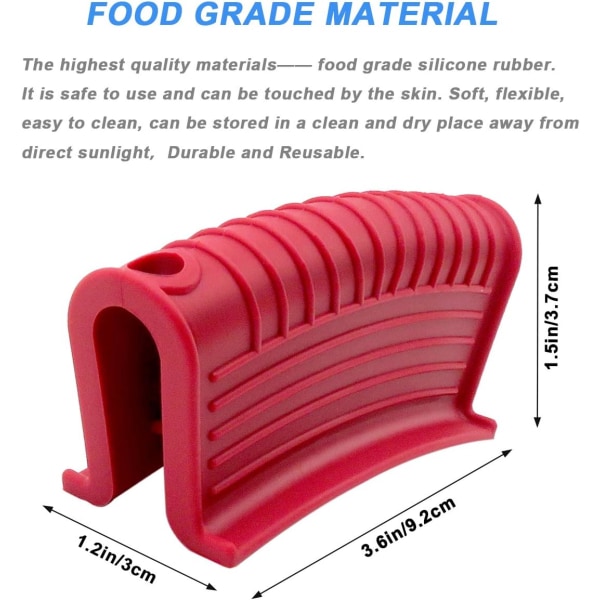2 paria silikoni-apukahvan pidike, Hot Pot kansi,