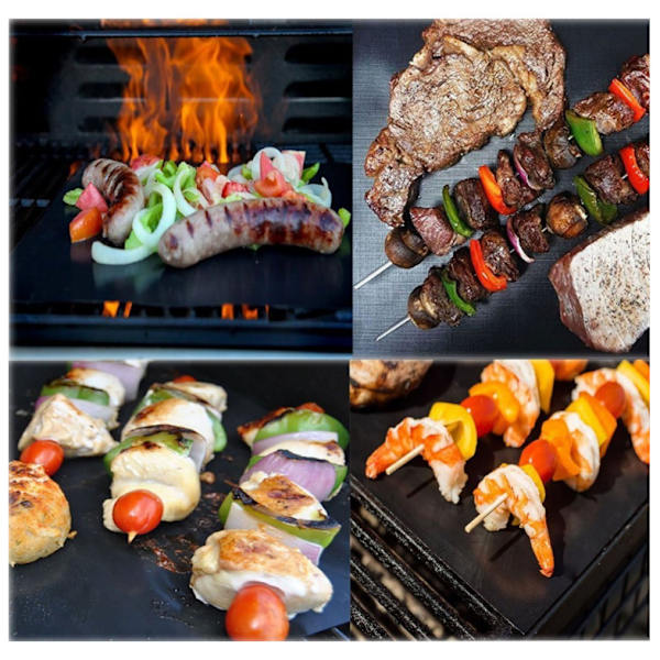 3 kpl Ulkoilma-Grillausmattoa, Tarttumaton, Kestävä Korkeille Lämpötiloille