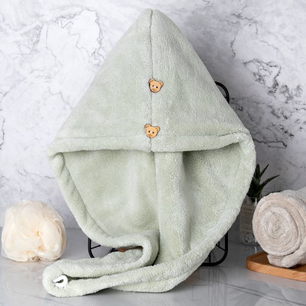 1 paket av super mikrofiber hårhandduk Wrap