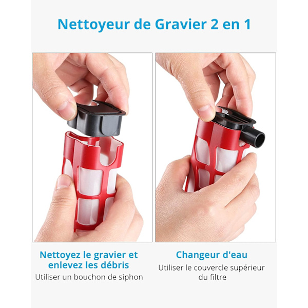 Automatisk Akvarie Dammsugare, Elektrisk Gruskleaner