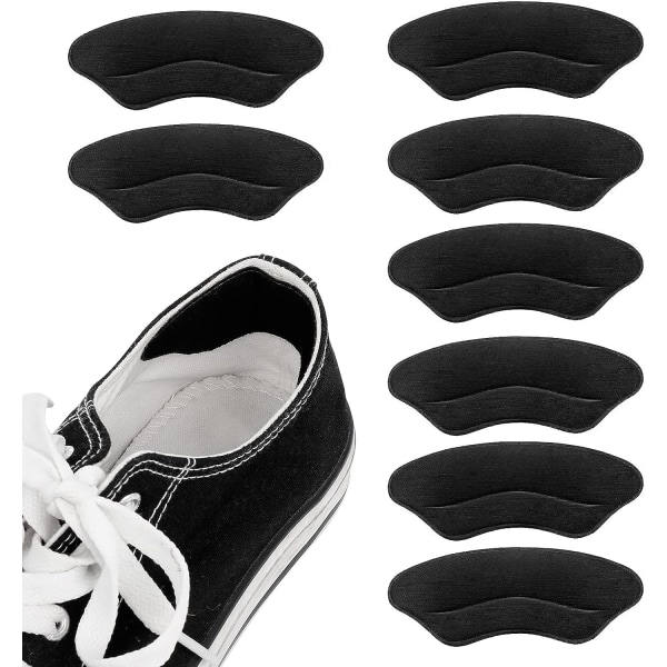 4 par (svart) hälskydd för lösa skor Bekväma hälskydd