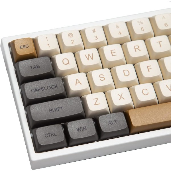 XDA Profil Keycaps 125 Retro PBT Key Cap Cover Sæt Dye Sublimation ANSI US Layout til Cherry Mx Switch Mekanisk Tastatur (XDA/Ember)