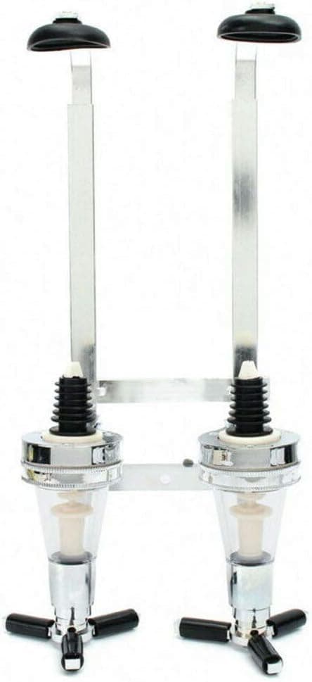 Veggmontert vinstativ, doseringsflaskedispenser, aluminium 2