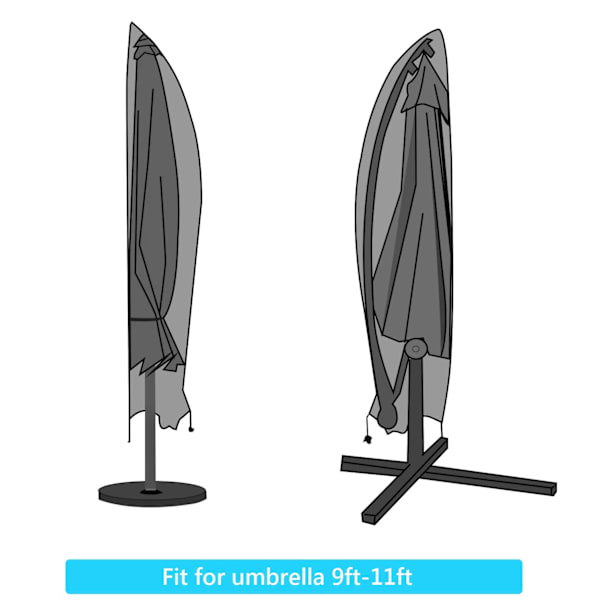 280*(30*81*45)cm parasolbetræk, Oxford stof 210d regn og