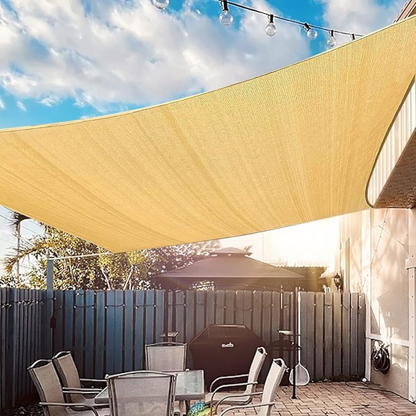 Rektangulær skygge seil 2 x 3 m, 95% UV-beskyttelse