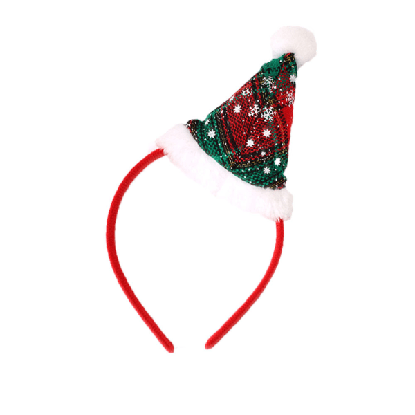 Christmas decorations, shiny Christmas hat headband, snowflake