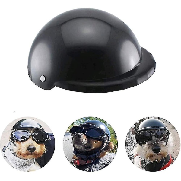 Hundehjelm Goggles Sæt Pet Hjelm Solbriller Hunde Justerbar Hund