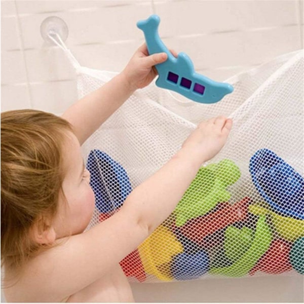 Baby Bath Time Förvaring Corner Net Baby Bath Toy Organizer för