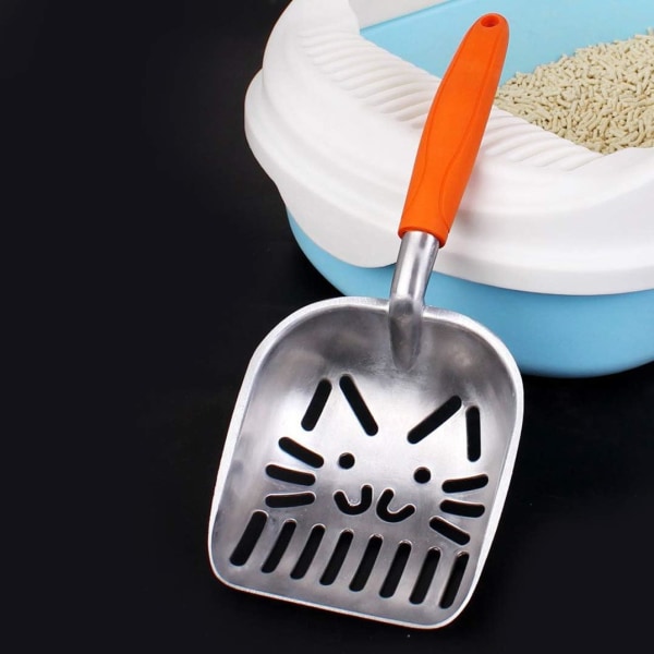 Metal Litter Shovels Aluminum Alloy Cat Litter Shovel with Long H