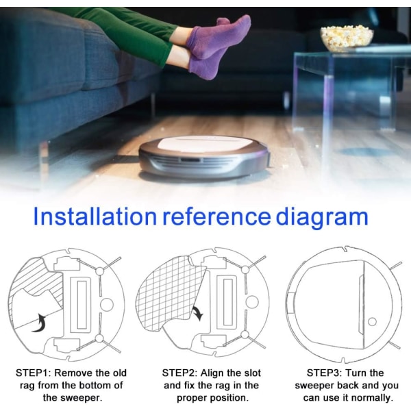 3 stycken passar för Stone Xiaomi Sopa Robot