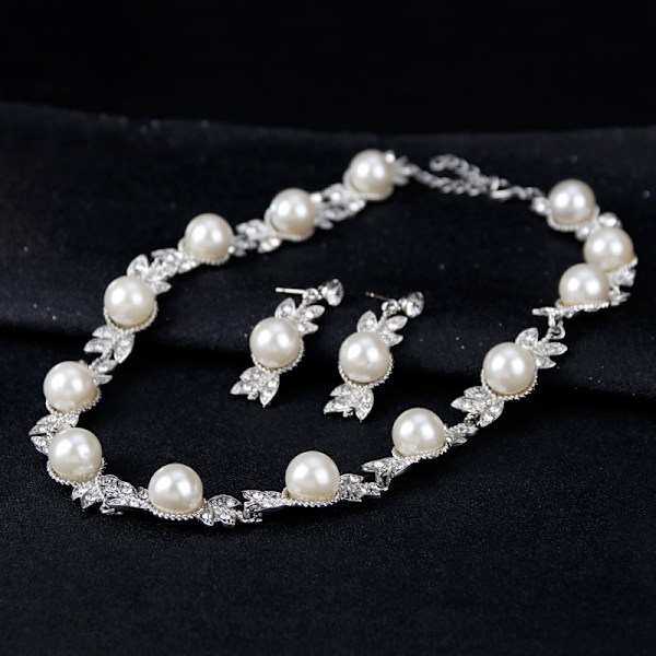 Minimalistisk og Elegant Stil Sæt Mode Rhinestone Pearl