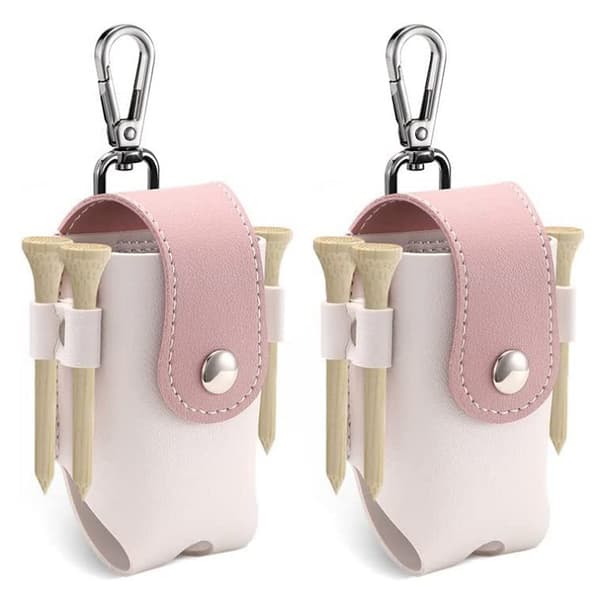 2 stycken golfbältesväskor (rosa, utan nitar), lättviktiga