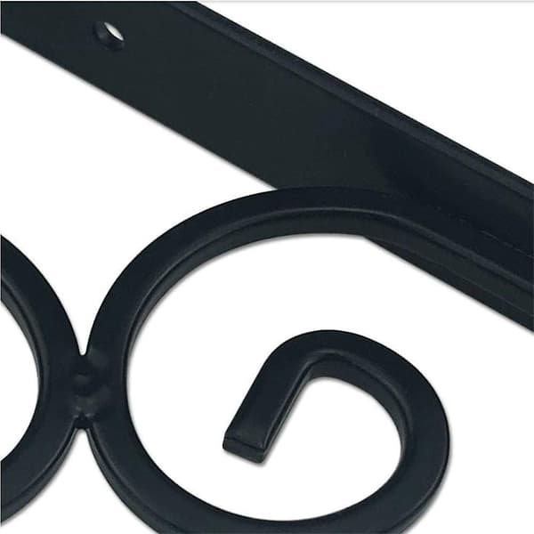 2-delad set (vit, ca 200*126*25mm) Fällbart bordsstativ Triangulär konsol, delad hylla, rätvinklig järnram, väggstödram, laminatram