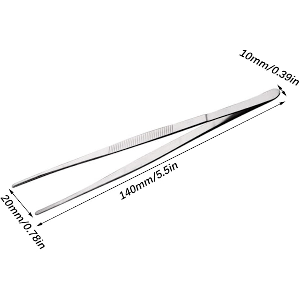 14cm Kjøkken Tang Rustfritt Stål Tang for Vedlikeholdstang