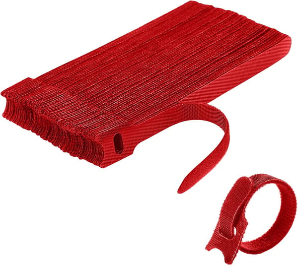 Kabelbindare [50 st], Kabelband, Återanvändbara Kabelbindare, Kabel