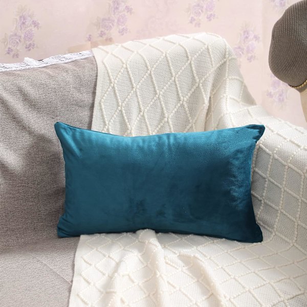 Sammetskuddeöverdrag Kuddfodral Pack om 2 Polyester Soffa Kudde