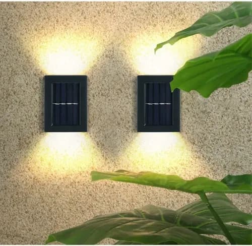 8 Solcelled Vægfæstede Lamper Til Havedekoration