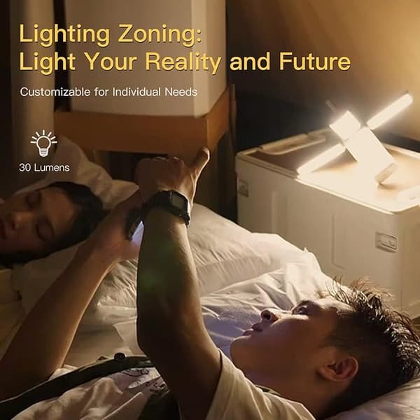 Foldbar Bærbar Multifunktionel Campinglampe, 8000mAh