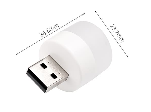 16 stk. Varmt Hvit Mini USB Nattelys Pære Plug-in USB