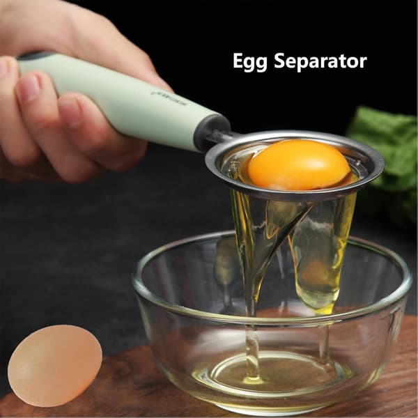 1 stk Ægseparator Æggeblomme og Æggehvide Separator Rustfrit