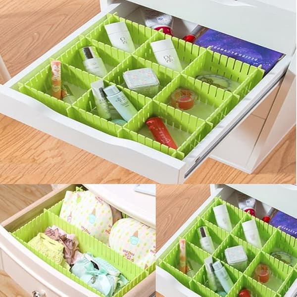 8 st DIY Plastlåda Organizer Justerbara Låda Delare för
